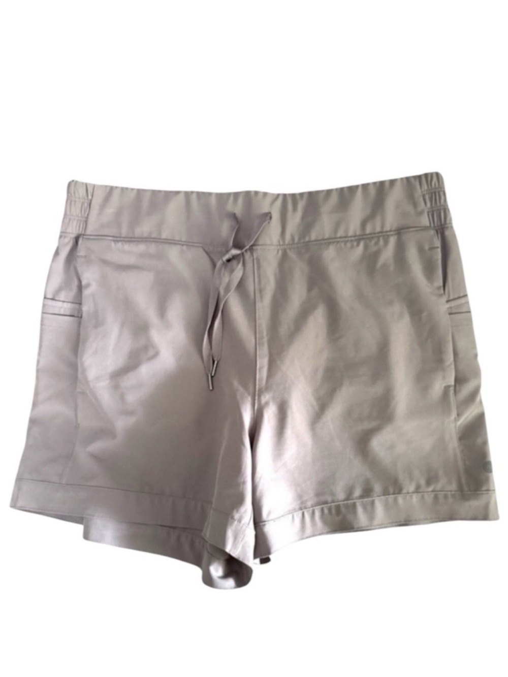 Apana Athletic Shorts Lightweight Pull On Flat Front Pockets Gray Size L